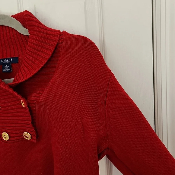 Chaps Red Knit Sweater - Picture 7 of 12
